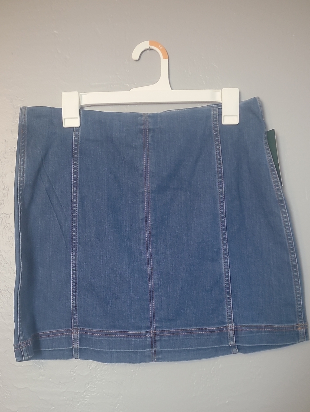 wild fable Blue Paneled Denim Mini Skirt